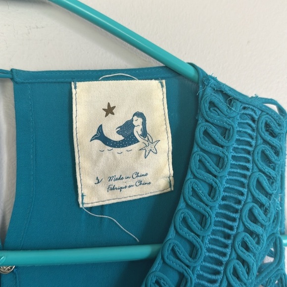 Anthropologie Mermaid Macrame Day Maxi Dress Sz small - Picture 3 of 6